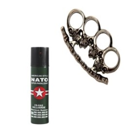 NATO spray 60 ml, coccarda regalo, teschio, 1 cm, grigio metallizzato