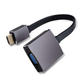 Convertitore adattatore da HDMI (digitale) a VGA (analogico) da HDMI A maschio a VGA femmina - Con porta audio da 3,5 mm