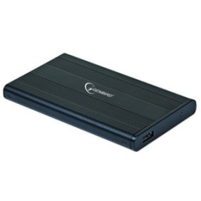 Custodia protettiva per HDD esterno, Gembird, SATA USB 3.0, 2.5", nera