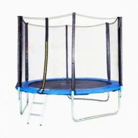 Trampolino Pro Gym 180 cm con rete protettiva e scaletta