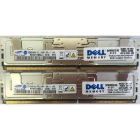 Memoria del server 16 GB (2*8 GB) PC2-5300F, 667 MHz, ECC, kit DIMM con buffer completo DELL SNPM788DCK2/16G
