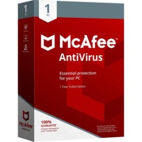 McAfee Antivirus 1 dispositivo 1 anno, licenza elettronica