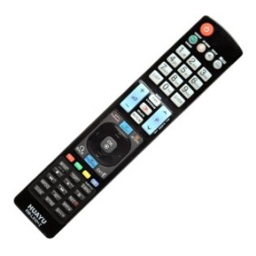 Telecomando universale HUAYU RM-L930+2, con funzioni multimediali compatibile con TV LG, Nero