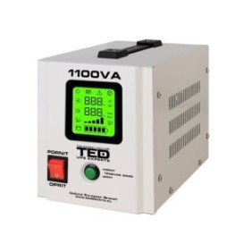 L'UPS eroga 1100 VA/700 W con autonomia estesa, utilizza una batteria (non inclusa) TED UPS Expert TED000323