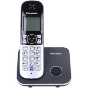 Telefono cordless Panasonic DECT KX-TG6811FXB, ID chiamante, Nero