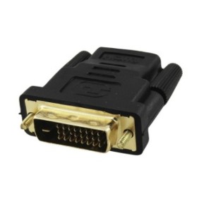 Adattatore DVI (24+1) a HDMI, tipo mascho-femminato schermato, connettori placcati oro