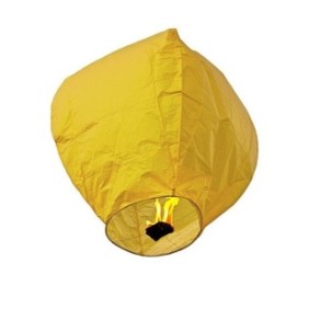 Classica lanterna volante gialla, ProCart, per eventi