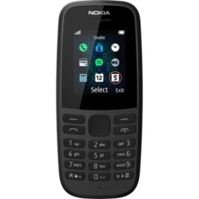 Telefono cellulare Nokia 105 (2019), Doppia SIM, Nero