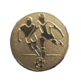 Inserto Calcio per Medaglia Oro 1° Posto diametro 2,5 cm