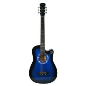 Chitarra classica in legno 95 cm, Deluxe Edition, Cutaway Country Blue