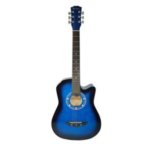 Chitarra classica in legno 95 cm, Cutaway Country Blue