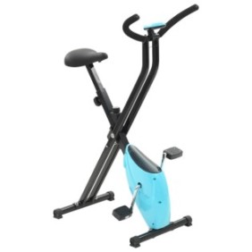 Bicicletta da fitness X-Bike, vidaXL, 78 x 41 x 113 cm, Blu/Nero