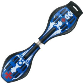Waveboard/Snakeboard Action One Iron Cross PU (silicone), ABEC 7, blu