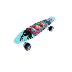 Acquista Like A Pro® Penny Board portatile con ruote luminose nere, Street Spirit, multicolore, 55 cm