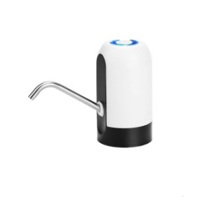 Pompa elettrica AKU per lattina, dispenser acqua potabile, Touch control uso domestico, ricarica USB, Bianco AK70022