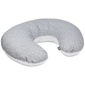 Cuscino da allattamento Bellochi, cotone, 60x40x15 cm, bianco, grigio, Polaris