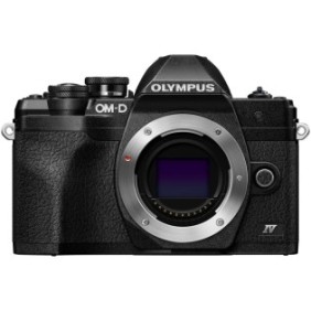 Fotocamera Mirrorless Olympus E-M10 Mark IV corpo, Micro 4/3, mirino elettronico, stabilizzazione a 5 assi, 4K, Wi-Fi&Bluetooth®, Nera