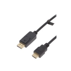 Cavo video Logilink CV0129, adattatore DisplayPort maschio a HDMI maschio, 5 m, nero
