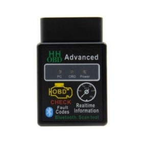 OBD 2 HH Interfaccia diagnostica avanzata per auto, ELM 327, connessione Bluetooth, nero