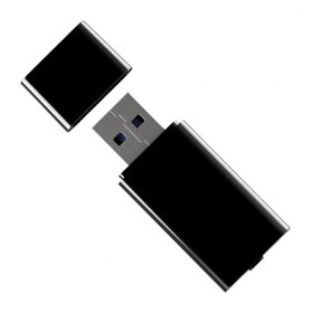Chiavetta con dittafono UR-01, USB, 32 GB, Nera