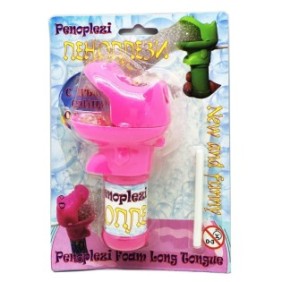Giocattolo da esterno Chippo Foam Toys Lunghe lingue di schiuma, bolle e schiuma in uno, rosa, 660094-12