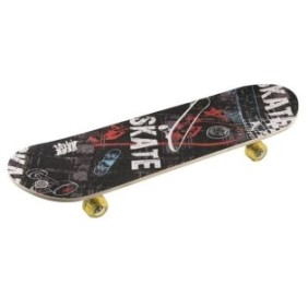 Skateboard sportivo con telaio in alluminio, 68x20x9 cm