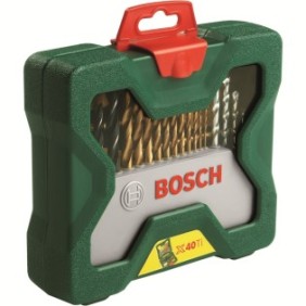 Set 40 accessori Bosch X-line 2607019600, ponte, adattatore ponte, trapano, trapano, supporto universale con magneti