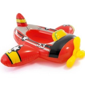 Gommone, barca per bambini a forma di aeroplano, 3-6 anni, rosso