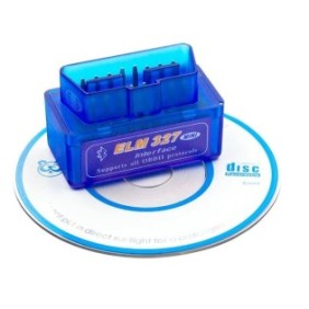 Interfaccia diagnostica Bluetooth Super Mini 4U® OBD2 con chip di coppia ELM V1.5