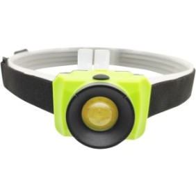 Torcia LED dinamica WH3072 da campeggio/escursionismo con sistema di fissaggio con cinghia elastica, colore verde