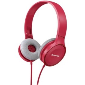 Panasonic RP-HF100ME-P Cuffie audio pieghevoli on-ear, cablate, microfono, rosa