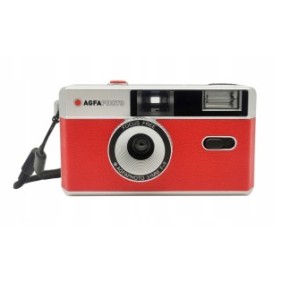 Fotocamera compatta, AgfaPhoto per pellicola 35 mm (135) + lampada, rossa