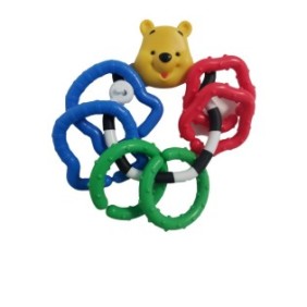 Giocattolo da dentizione con anelli per neonati Winnie The Pooh, Fisher Price