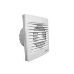 Ventilatori domestici da parete con timer e sensori di umidità, diametro 120 mm, rete anti-insetti, portata 150 mc/h, Dospel Styl 120 WCH, Bianco