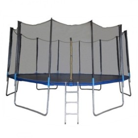 Trampolino e rete di sicurezza Sportmann 488 cm, Blu