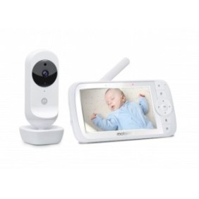 Monitor audio per bambini Motorola Electronic Nanny Ease 35, 5 pollici, Bianco