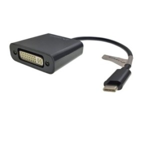 Convertitore cavo con adattatore USB 3.1 tipo C maschio a DVI (24+5) femmina, 15 cm, Nero, TCL-BBL3307