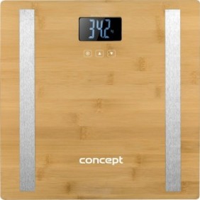 Bilancia diagnostica Concept VO3000, 180 kg, bambù, display LCD 73X33, 10 utenti, misurazione 7 parametri, valore di misurazione minimo 0,2 kg, BMI, BMR