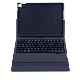 Tastiera Bluetooth, Loomax, con custodia, per iPad Pro 10,2/10,5 pollici senza touchpad, nera