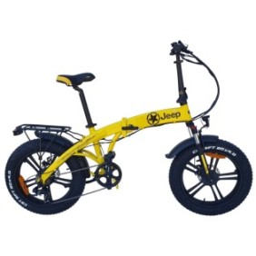 Bicicletta elettrica Tucano, gialla, 20 pollici, motore 250 W, batteria agli ioni di litio 36 V 10 Ah, cambio Shimano 7 marce