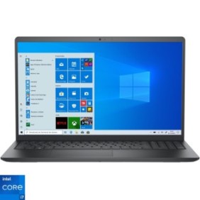 Laptop Dell Vostro 3510 con processori Intel Core i7-1165G7, FHD sì 15.6", 16 GB, SSD sì 512 GB, grafica Intel Iris Xe, Windows 10 Pro, nero carbone