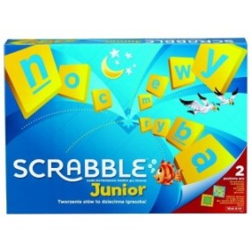 Gioco da tavolo, Mattel Game Scrabble Junior, 7 anni+, 6-10 giocatori, Multicolor