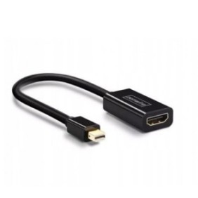 Cavo adattatore Mini DisplayPort/HDMI, 4K Thunderbolt 2, 22 cm, Nero