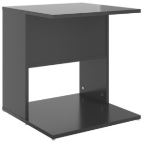 Tavolino, grigio lucido, 45x45x48 cm, PAL 806812