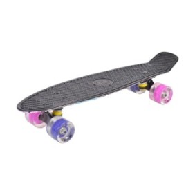 Skateboard 22'' GRAFFITI Rosa LED