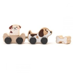 Giocattolo in legno Cubika, Puppy Family