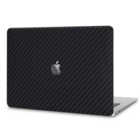 Skin per laptop per Apple MacBook Pro 13 2016-2017, Nuova tecnologia di protezione, Design intelligente, Colla completa, Installazione semplice, Carbonio, Nero