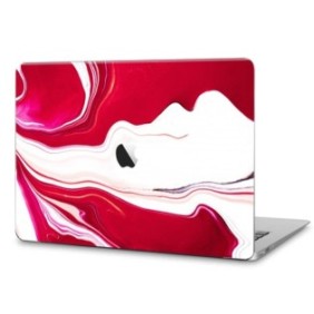 Skin per laptop per Apple MacBook Air 13 2020, Nuova tecnologia di protezione, Design intelligente, Colla completa, Installazione semplice, Marmo, Rosso