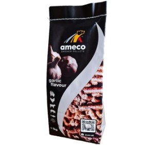 Pellet di fumo per griglia AMECO Premium, in legno di faggio, senza buccia e aglio, 1 Kg, per tutti i tipi di griglia