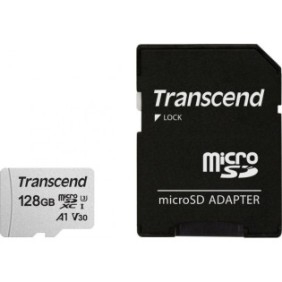 Scheda Transcend TS128GUSD300S-A MicroSDXC 128 GB Classe 10 UHS-I/U3 A1 V30